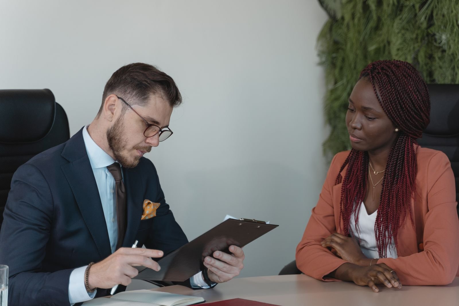 Job interview in a modern office